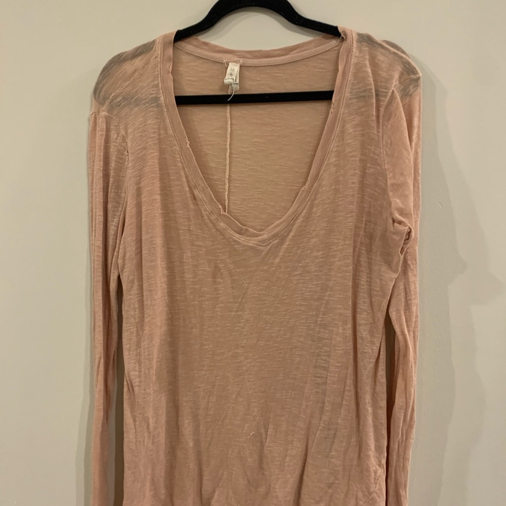 Free people long sleeve - peach